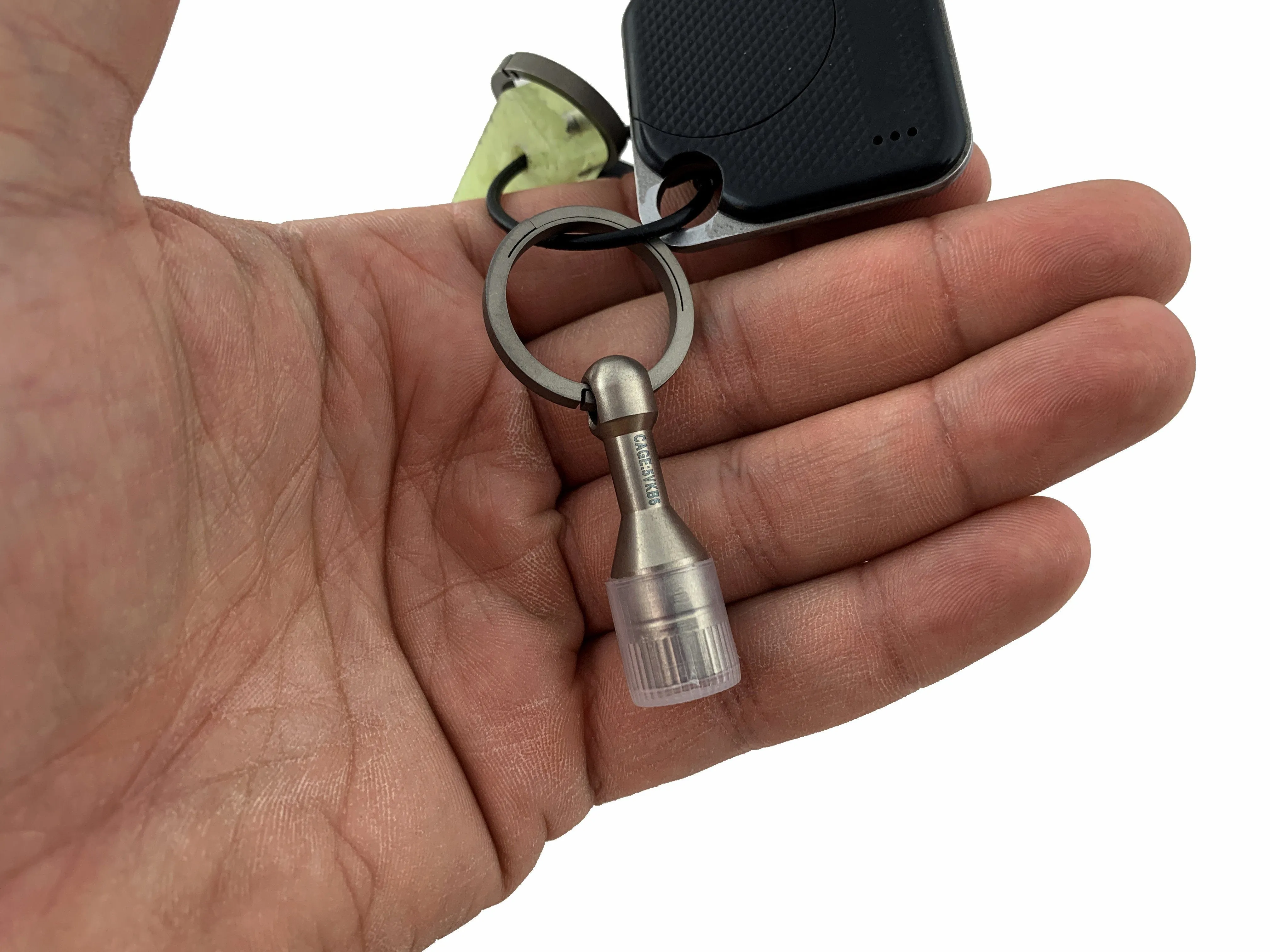 Titanium Magnetic Ferrous Tester   Living Spring Key Ring