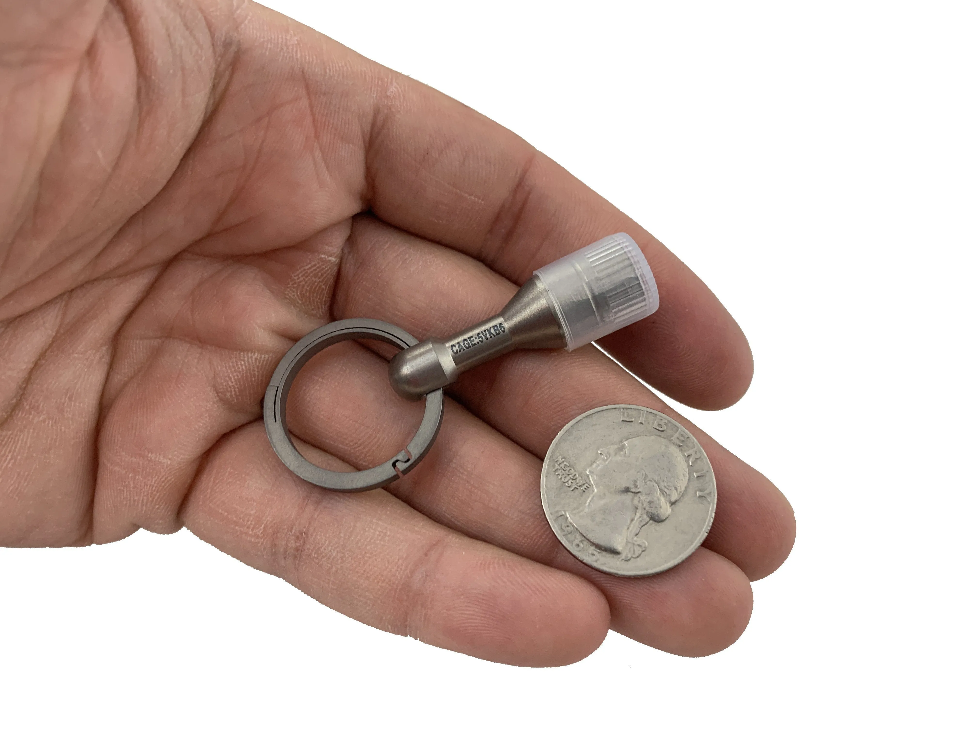 Titanium Magnetic Ferrous Tester   Living Spring Key Ring