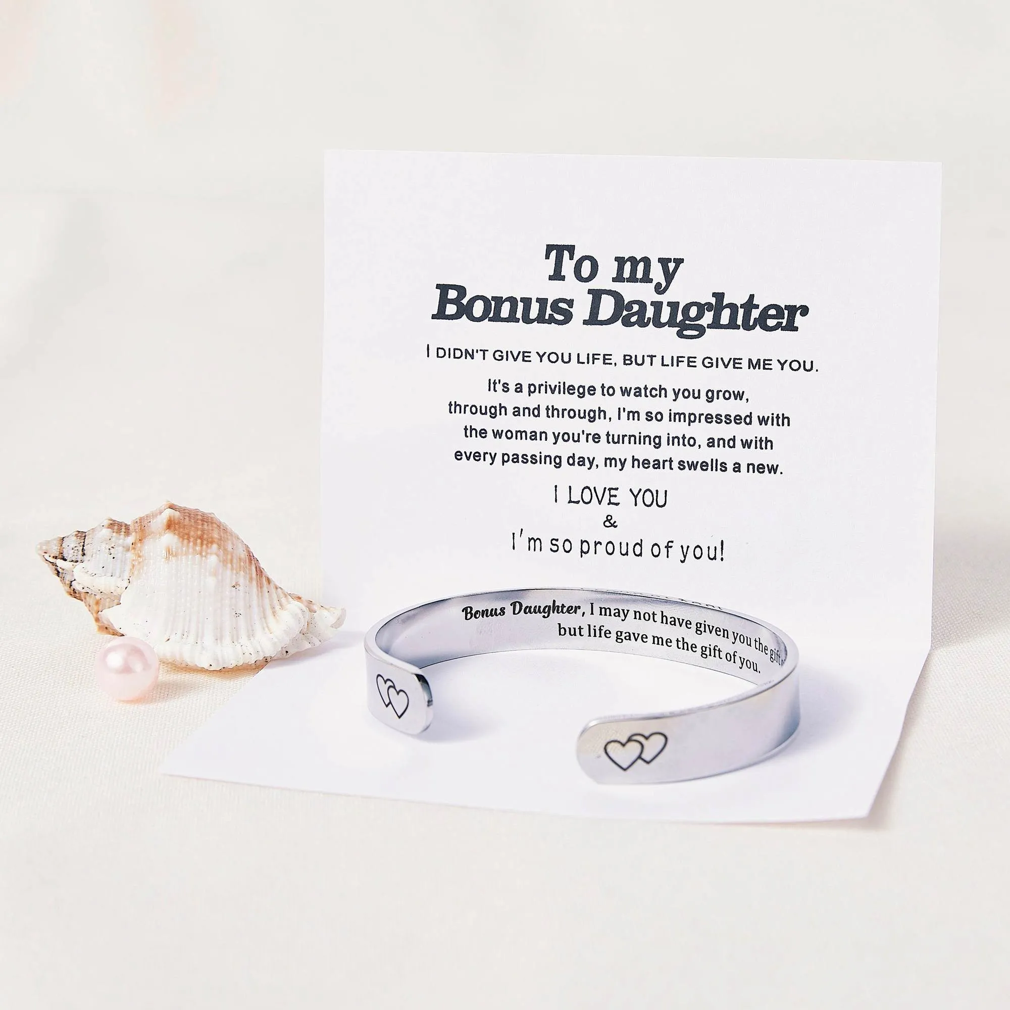 TO MY BONUS DAUGHTER BANGLE