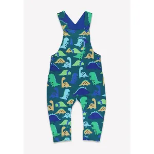 Tonal Dinosaur Print Dungarees
