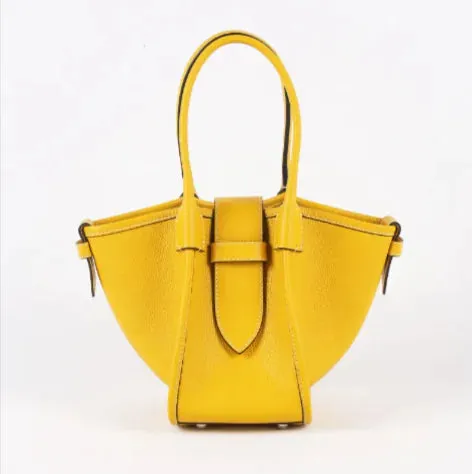 Top-Grain Leather Tote Handbag