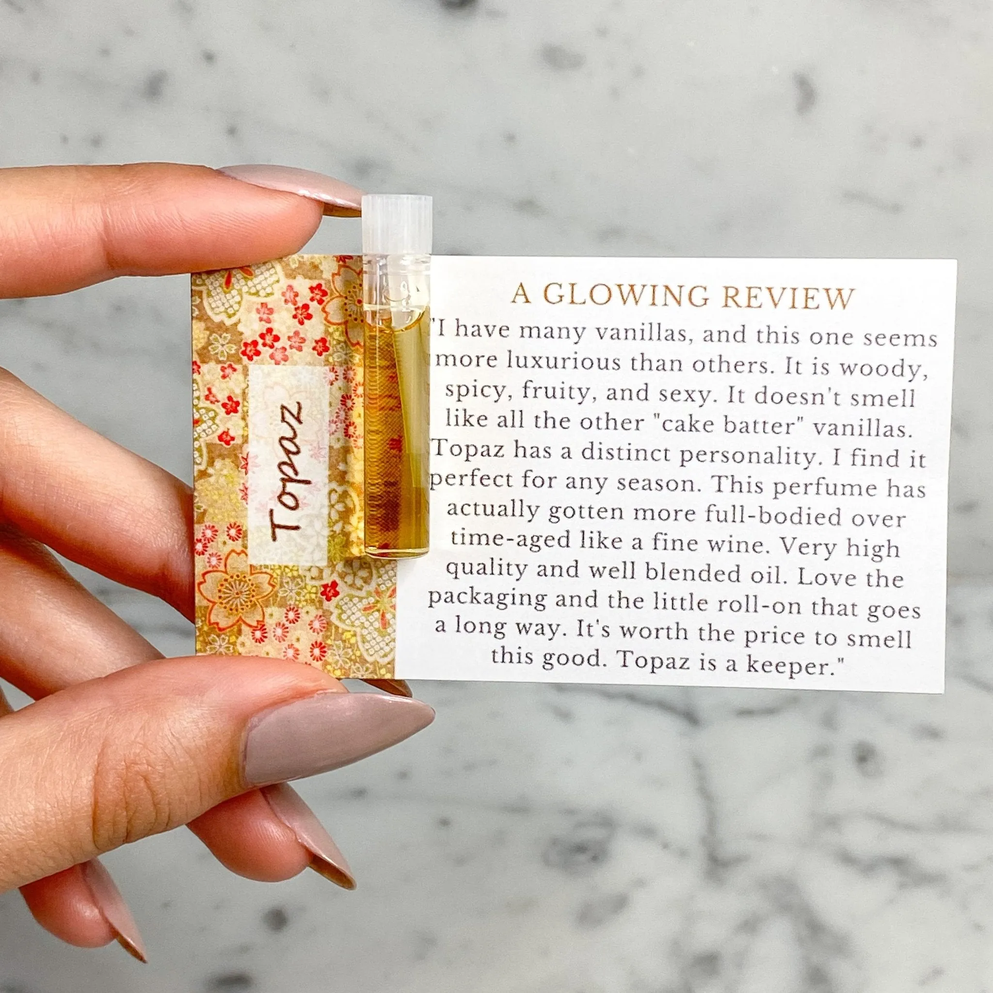 Topaz Perfume Oil Concentrate Sample by Sage