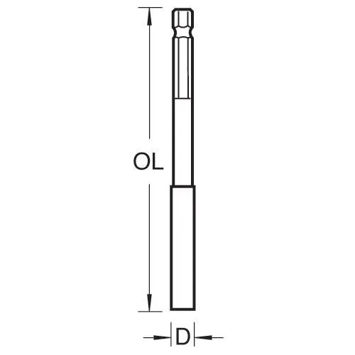Trend Snappy 25mm Bit Holder 152mm (6 Inch)  SNAP/BH/6