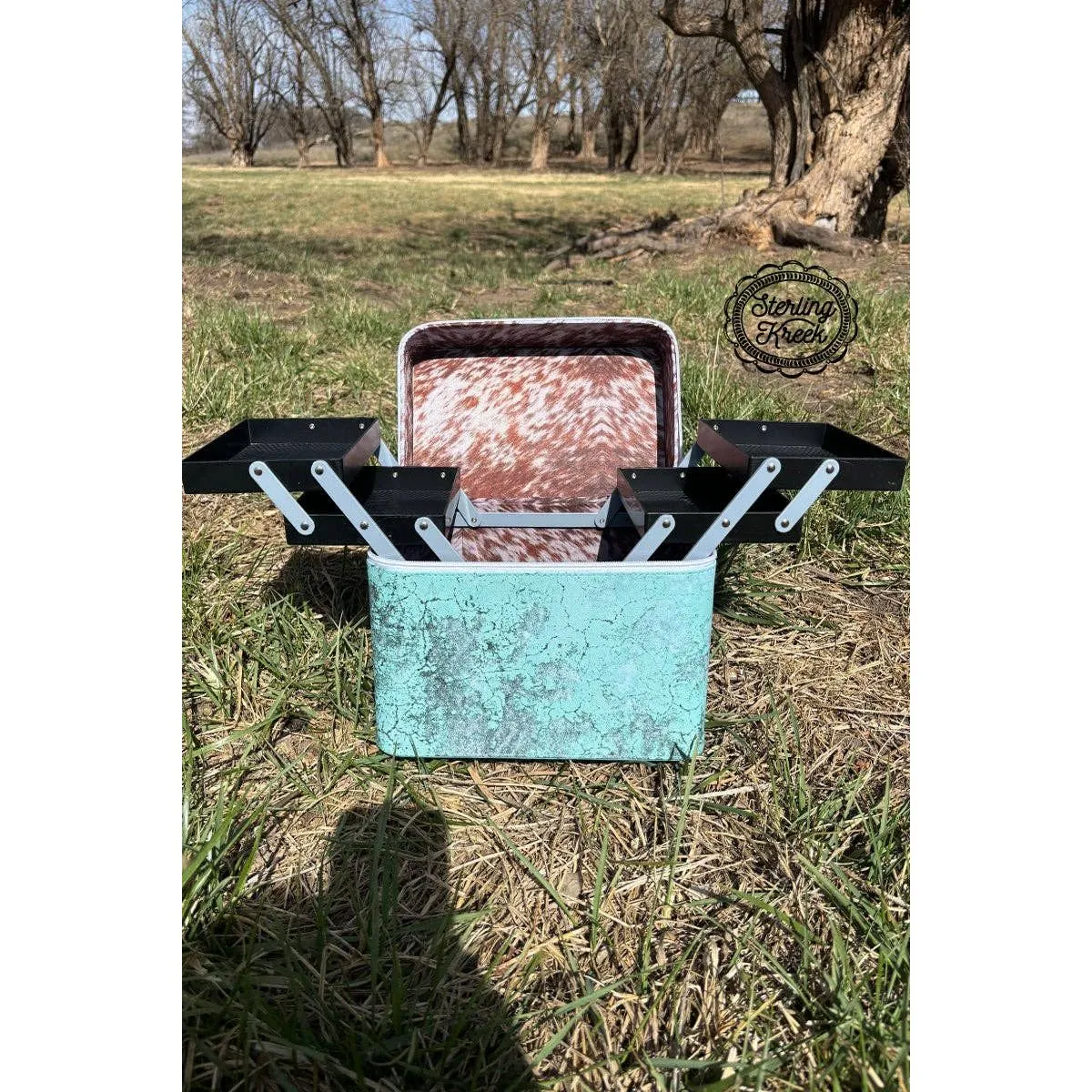 Turquoise Herd Makeup Box
