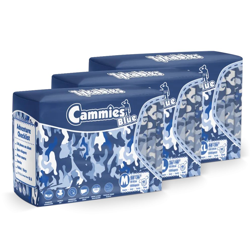 Tykables - Cammies Blue Diapers