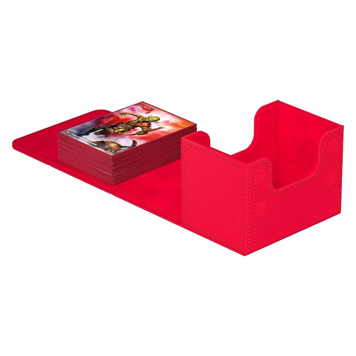Ultimate Guard Sidewinder 80  Xenoskin Monocolor Red Deck Box