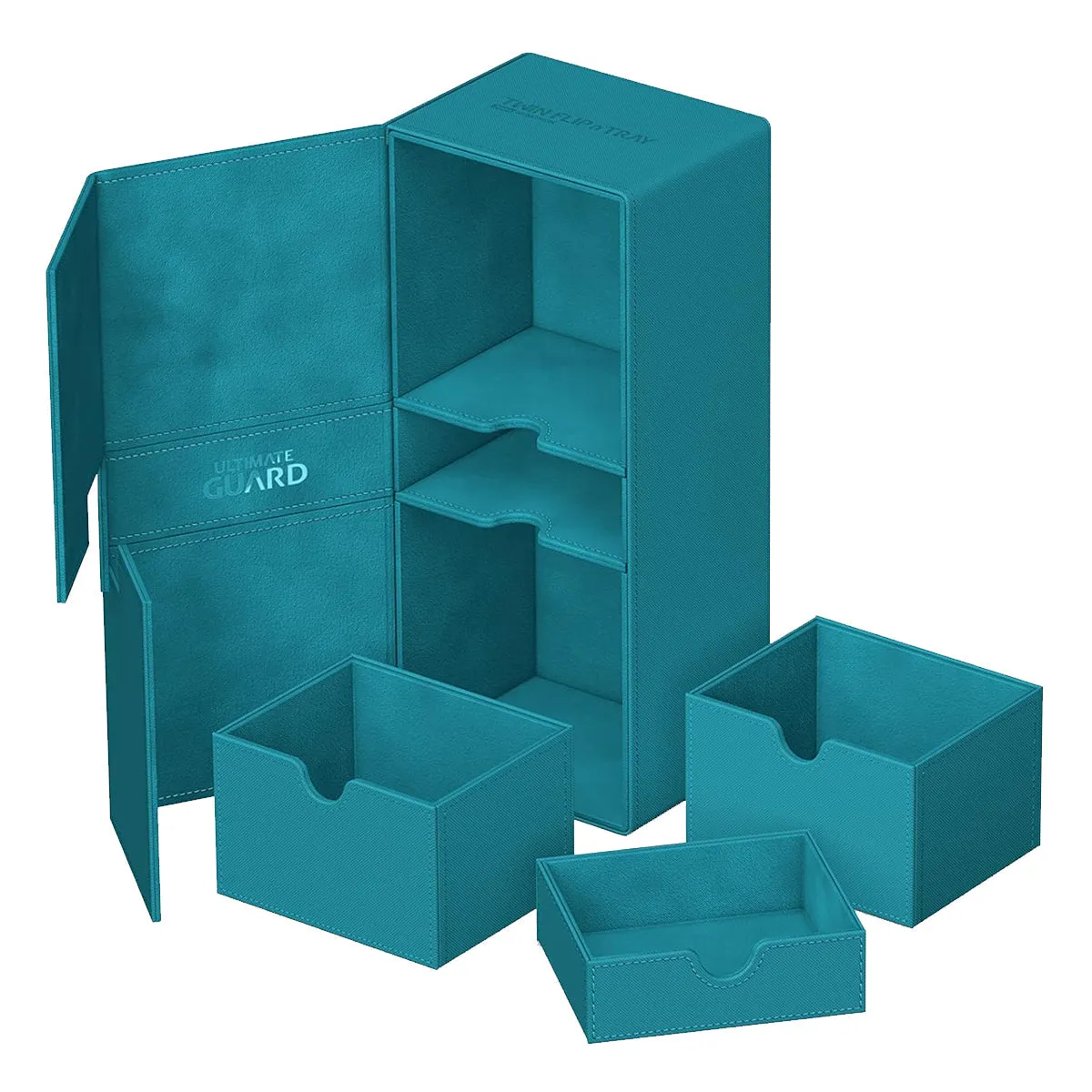 Ultimate Guard Twin Flip n Tray Deck Case 266  Xenoskin Petrol Deck Box