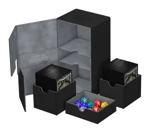 Ultimate Guard Twin Flip´n´Tray Deck Case 200  Standard Size XenoSkin Black