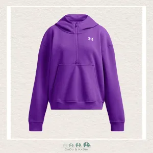 Under Armour Youth Girls Rival Fleece 1/2 Zip - Purple