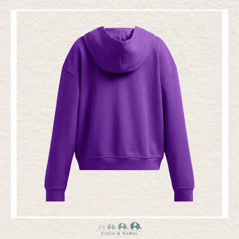 Under Armour Youth Girls Rival Fleece 1/2 Zip - Purple