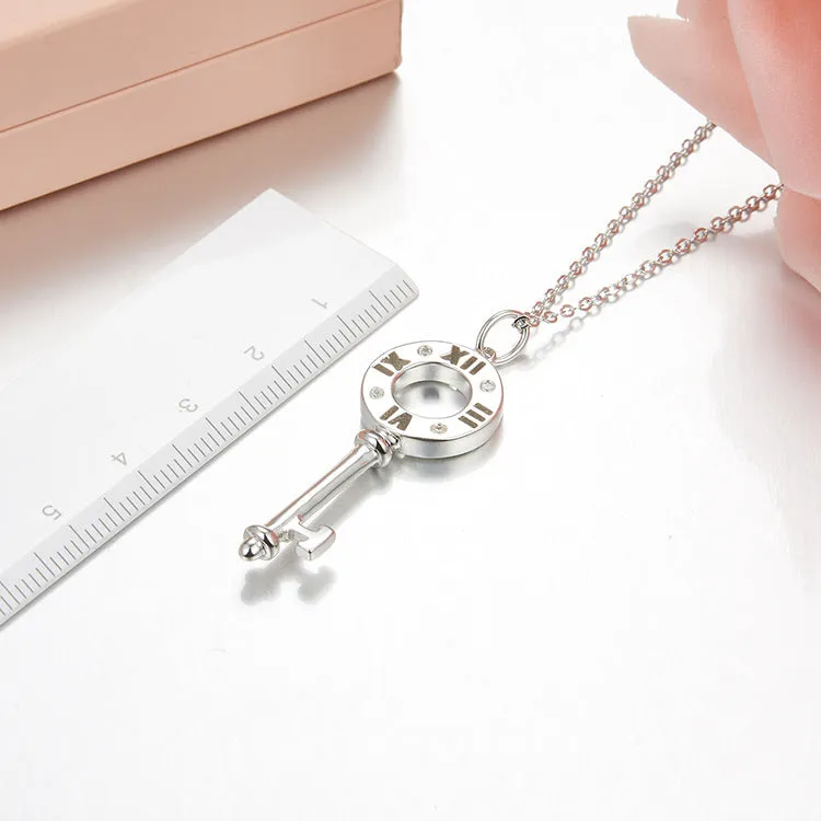 Unlock Happiness Atlas Pierced Key Necklace