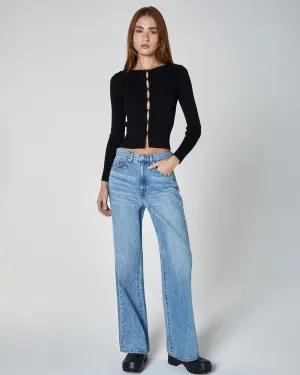 unpublished: jolene studded denim-la brea