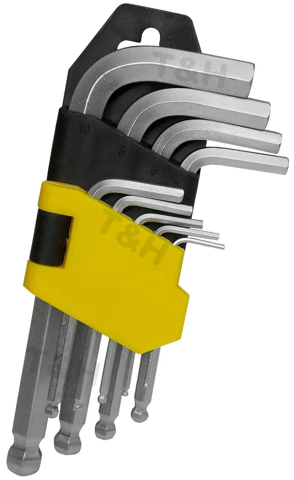 US PRO 9PCS STUBBY BALL END HEX KEY SET H1.5 - H10