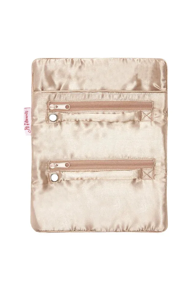 VELVET JEWELRY ROLL - SKY BLUE