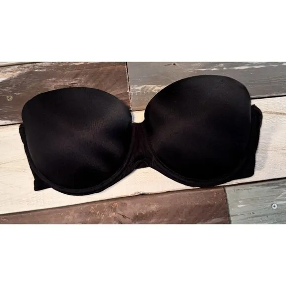 Victoria's Secret PINK Wear Everywhere Strapless Push-Up Bra 36D Tan White Black