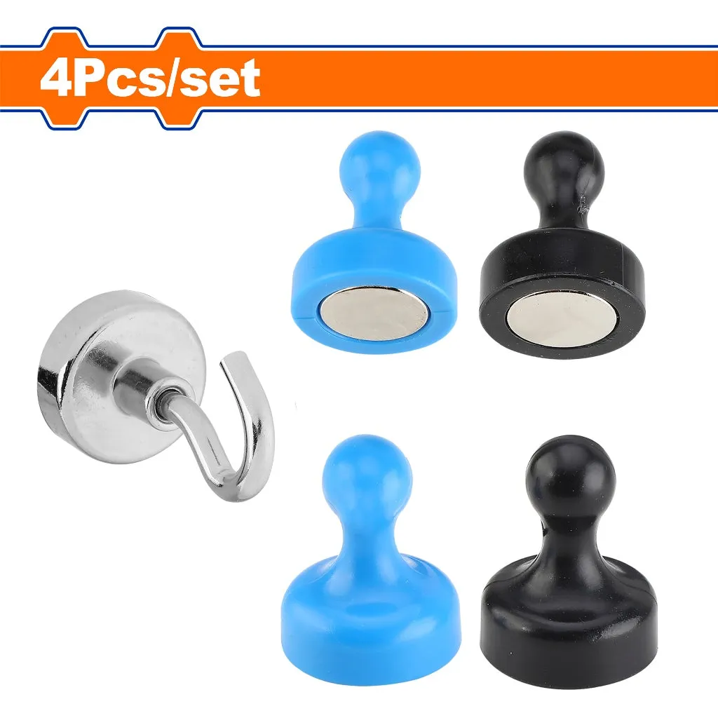 Wadfow WZE4K13 4PCS/Set 20mm Outdoor Magnetic Set Neodymium (NdFeB) Strong Magnet