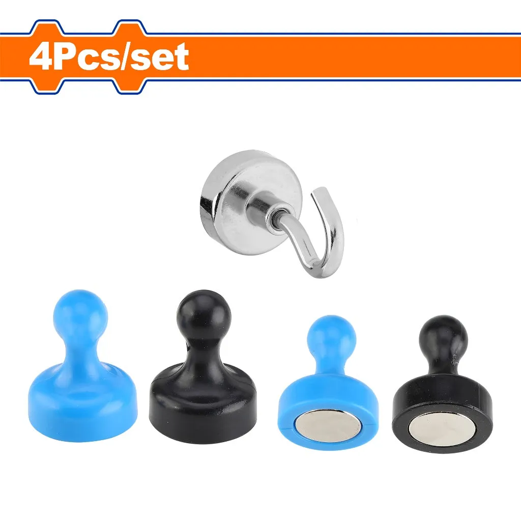 Wadfow WZE4K13 4PCS/Set 20mm Outdoor Magnetic Set Neodymium (NdFeB) Strong Magnet