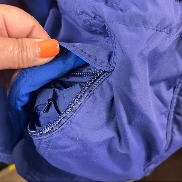 Warm L.L. Bean Winter Goose Down Coat, Removable Hood, Zip Pockets, Inside Zip