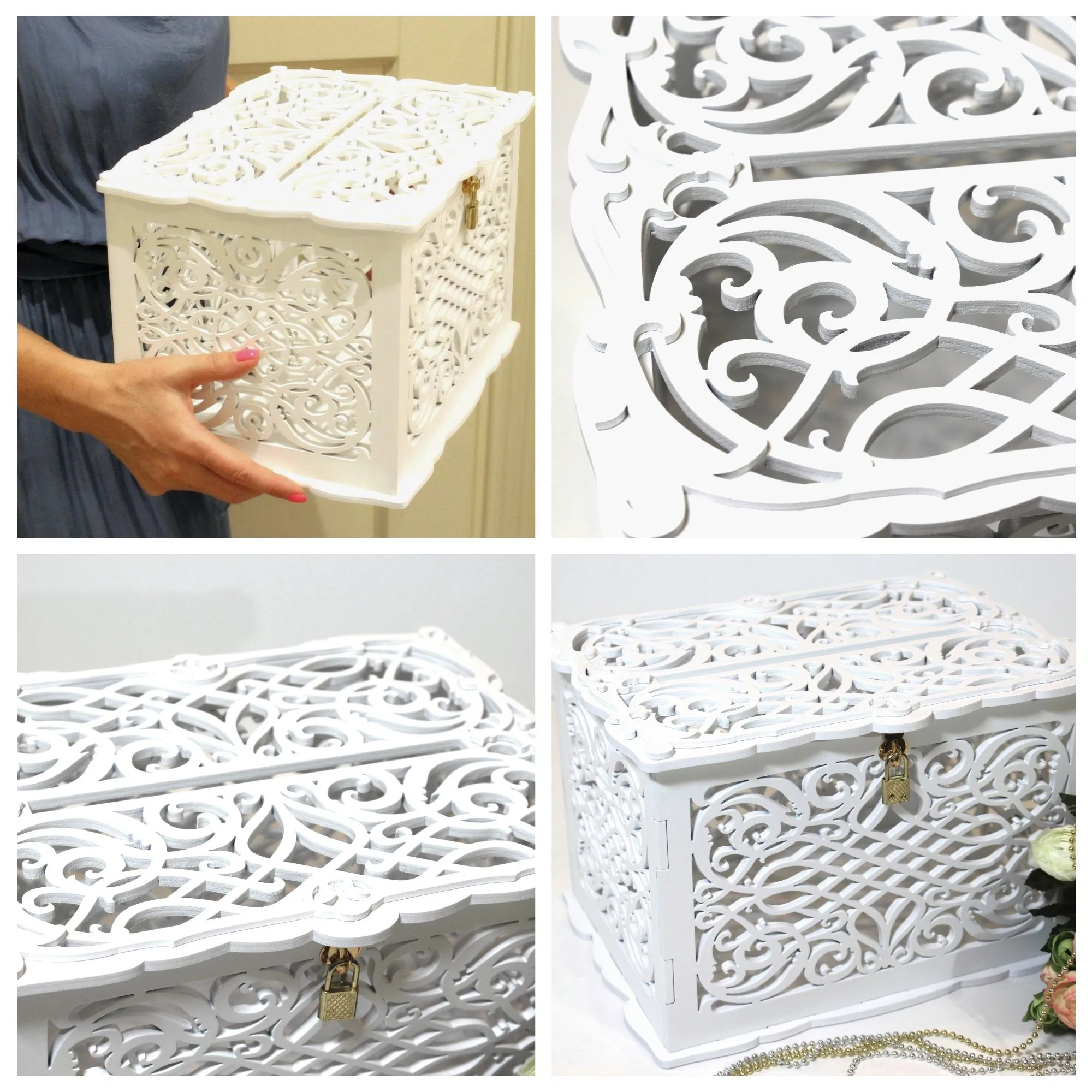 Wedding Card Box, Money Envelopes, Card Holder, Wooden Gift handmade