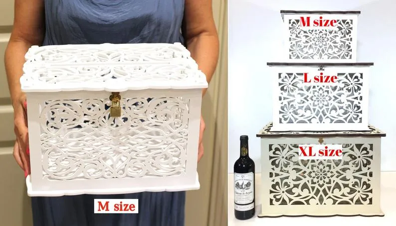 Wedding Card Box, Rapunzel, Card Holder Envelope Box handmade