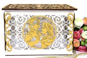 Wedding Card Box, Rapunzel, Card Holder Envelope Box handmade
