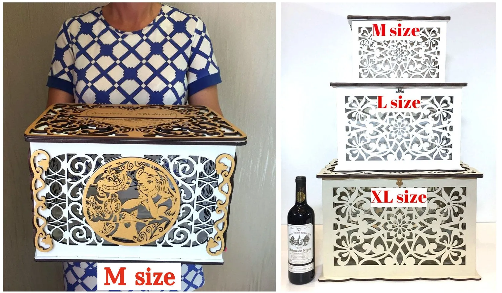 Wedding Card Box, Rapunzel, Card Holder Envelope Box handmade