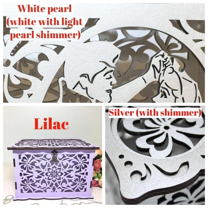 Wedding Card Box, Rapunzel, Card Holder Envelope Box handmade