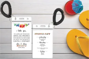 Wedding Room Key Holder - Vibrant Mexican Pattern