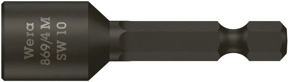 Wera 05060265001 869/4 M Nutsetters, magnetic, 3/8" x 65 mm