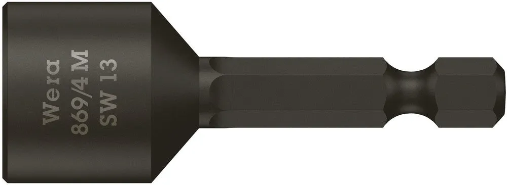 Wera 05060428001 869/4 M Nutsetters, magnetic, 13 x 50 mm