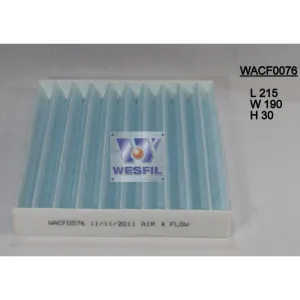 Wesfil Cabin/Pollen Air Filter - WACF0076 - RCA178P