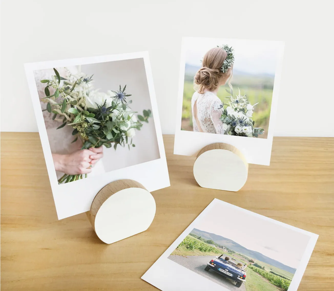 White Moon Wooden Art Display