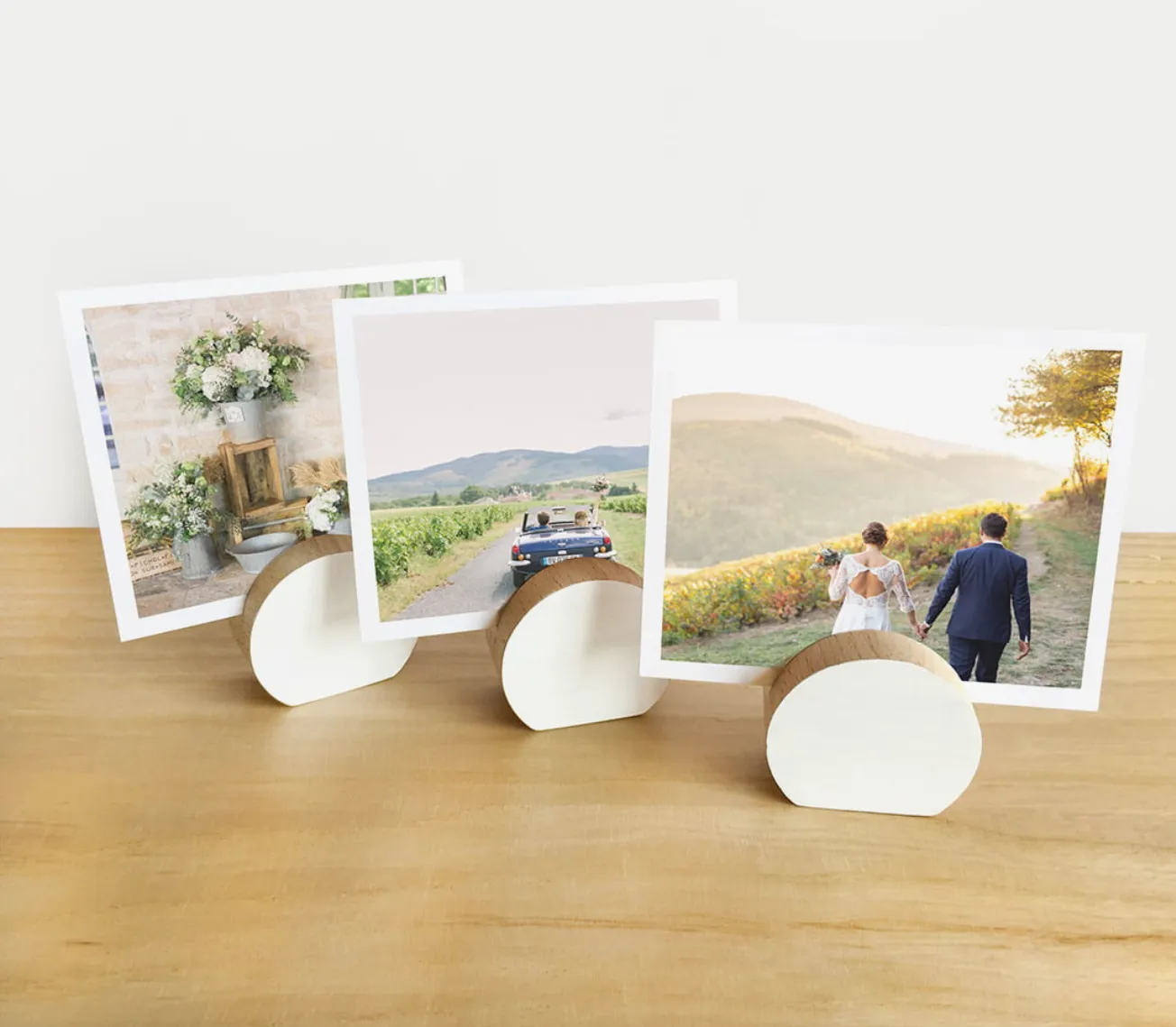 White Moon Wooden Art Display