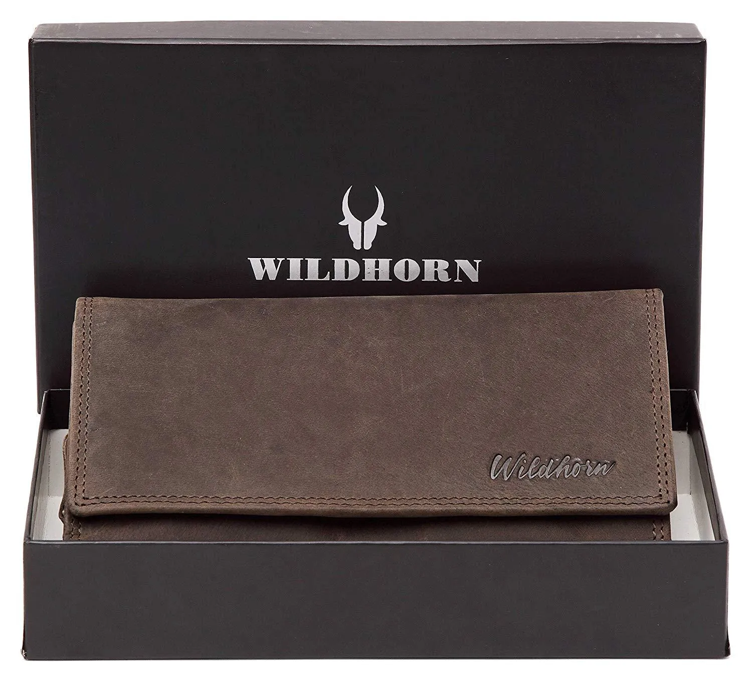 WildHorn Olivia RFID PROTECTED Genuine Leather Wallet for Women stylish|Purse for Women/Girls