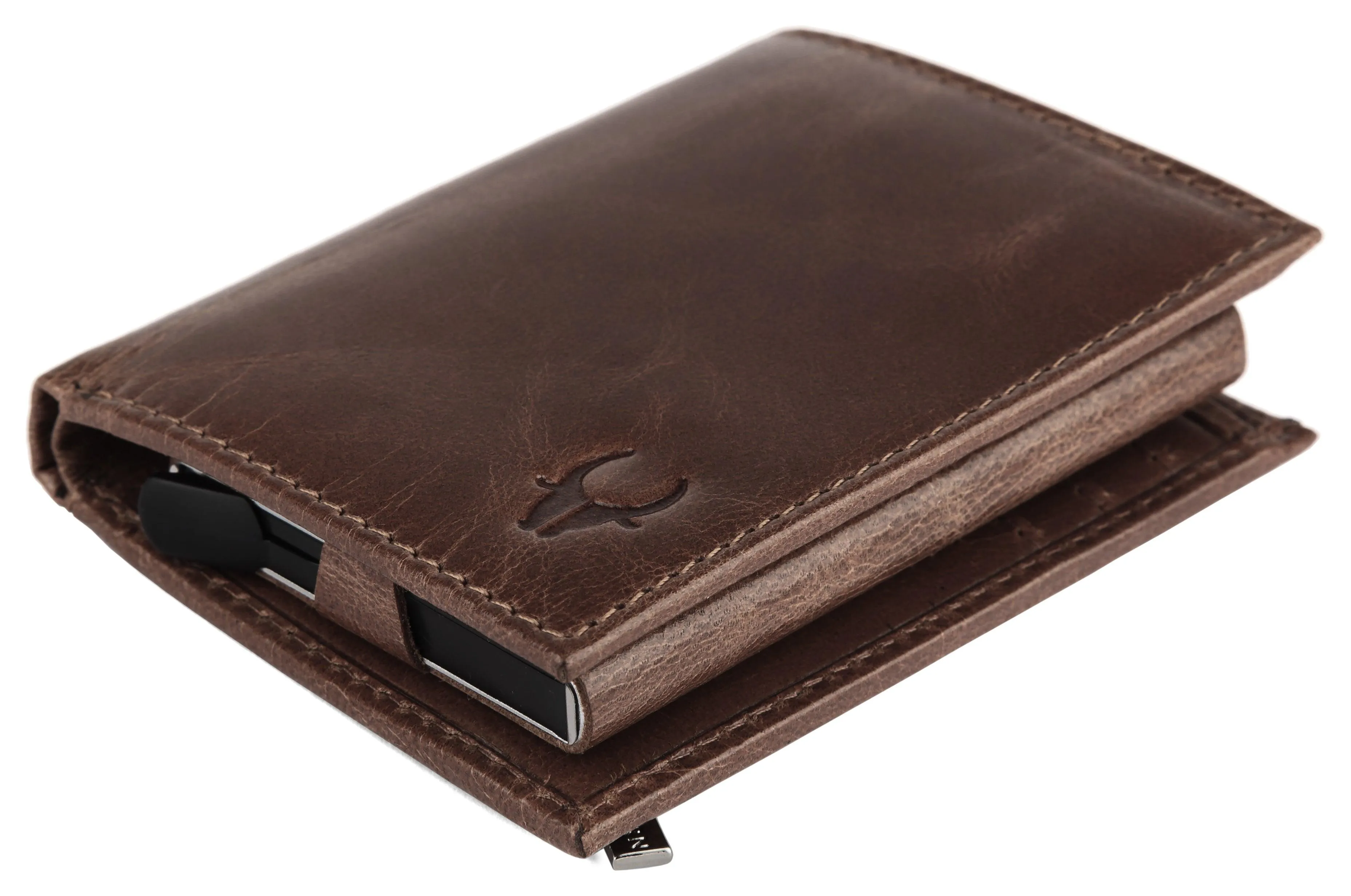 WILDHORN Top Grain Portrait Leather Wallet for Men | C-Clip Detachable Card Case I Credit & Debit Card Holder I RFID Blocking | Extra Capacity | Ultra Strong Stitching | | Gift for Him