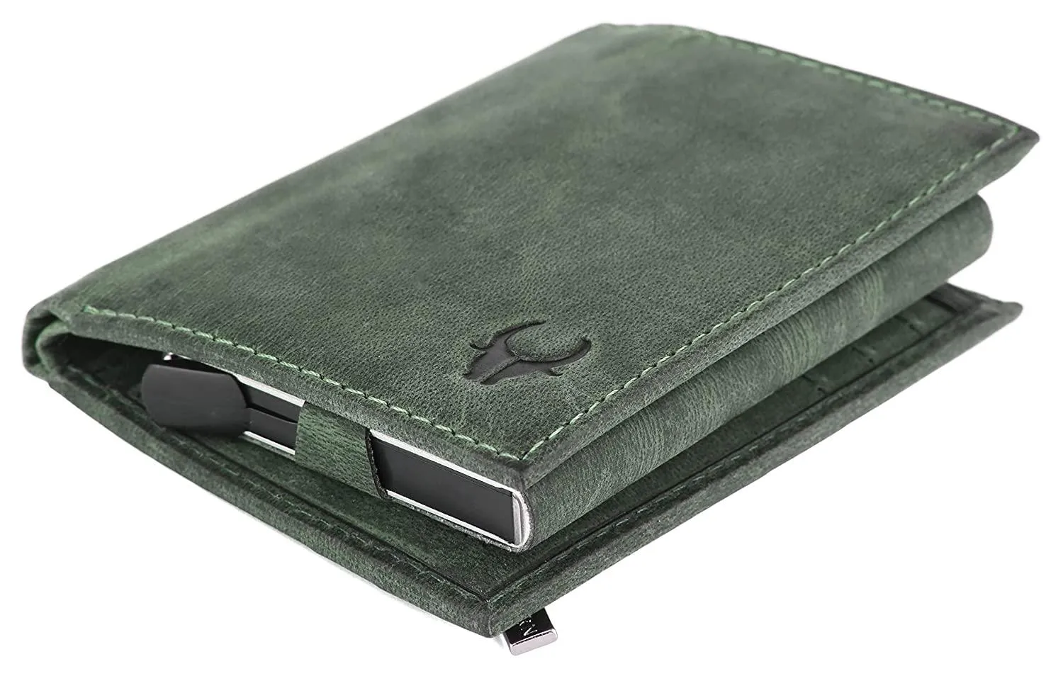 WILDHORN Top Grain Portrait Leather Wallet for Men | C-Clip Detachable Card Case I Credit & Debit Card Holder I RFID Blocking | Extra Capacity | Ultra Strong Stitching | | Gift for Him