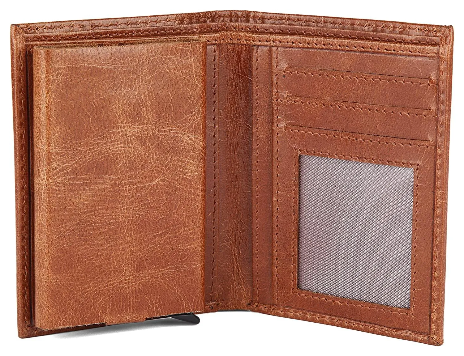 WILDHORN Top Grain Portrait Leather Wallet for Men | C-Clip Detachable Card Case I Credit & Debit Card Holder I RFID Blocking | Extra Capacity | Ultra Strong Stitching | | Gift for Him