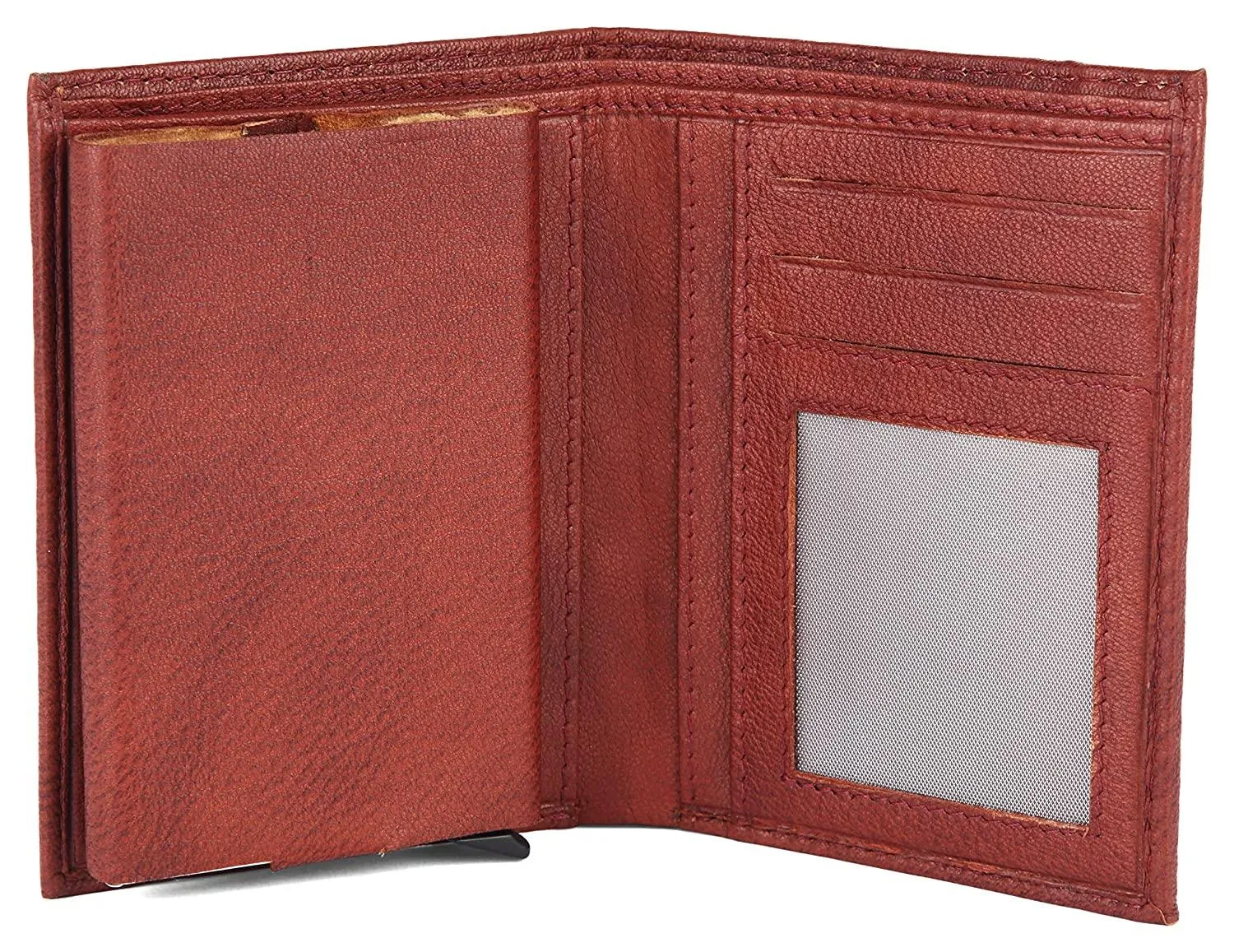 WILDHORN Top Grain Portrait Leather Wallet for Men | C-Clip Detachable Card Case I Credit & Debit Card Holder I RFID Blocking | Extra Capacity | Ultra Strong Stitching | | Gift for Him