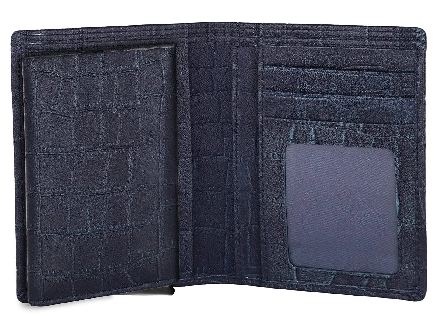 WILDHORN Top Grain Portrait Leather Wallet for Men | C-Clip Detachable Card Case I Credit & Debit Card Holder I RFID Blocking | Extra Capacity | Ultra Strong Stitching | | Gift for Him