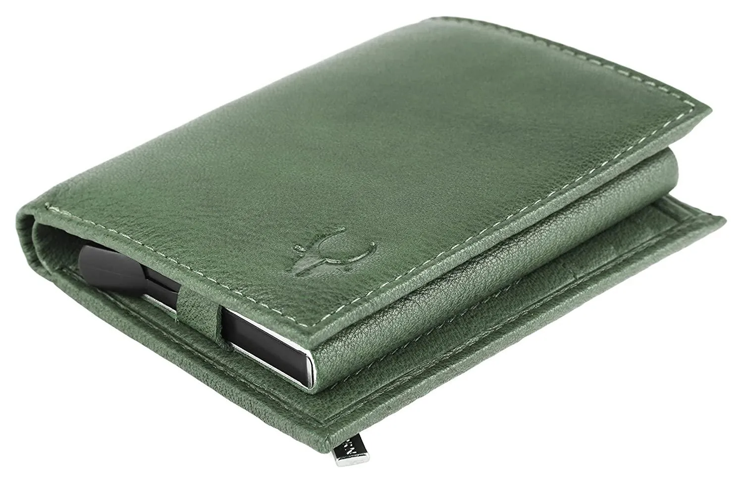 WILDHORN Top Grain Portrait Leather Wallet for Men | C-Clip Detachable Card Case I Credit & Debit Card Holder I RFID Blocking | Extra Capacity | Ultra Strong Stitching | | Gift for Him