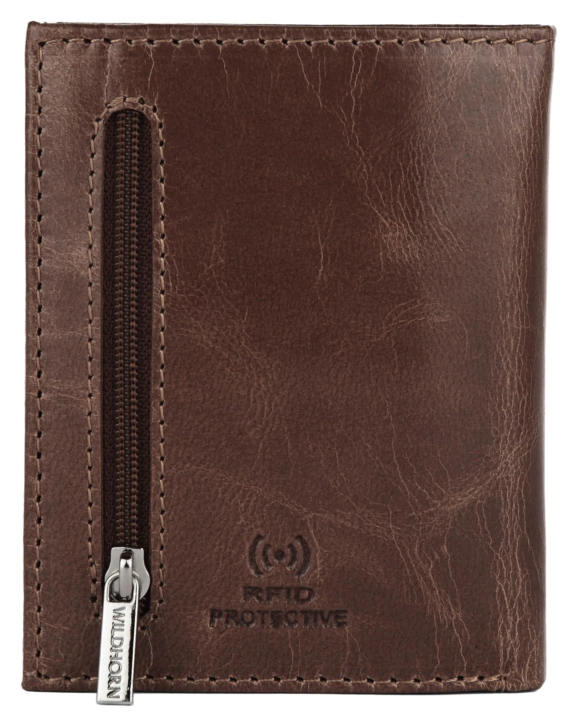 WILDHORN Top Grain Portrait Leather Wallet for Men | C-Clip Detachable Card Case I Credit & Debit Card Holder I RFID Blocking | Extra Capacity | Ultra Strong Stitching | | Gift for Him