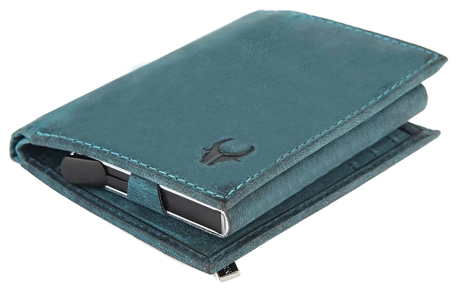 WILDHORN Top Grain Portrait Leather Wallet for Men | C-Clip Detachable Card Case I Credit & Debit Card Holder I RFID Blocking | Extra Capacity | Ultra Strong Stitching | | Gift for Him