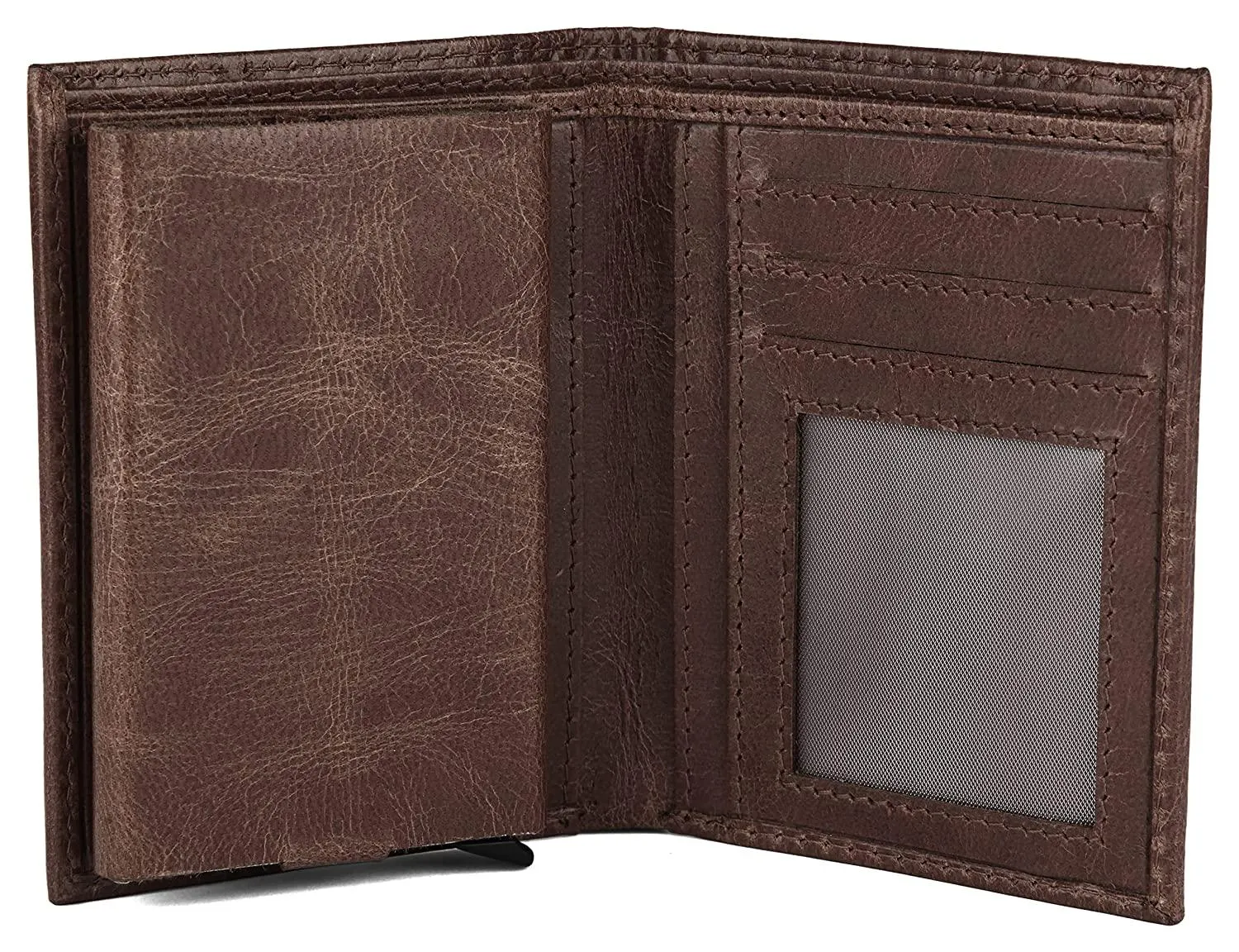 WILDHORN Top Grain Portrait Leather Wallet for Men | C-Clip Detachable Card Case I Credit & Debit Card Holder I RFID Blocking | Extra Capacity | Ultra Strong Stitching | | Gift for Him