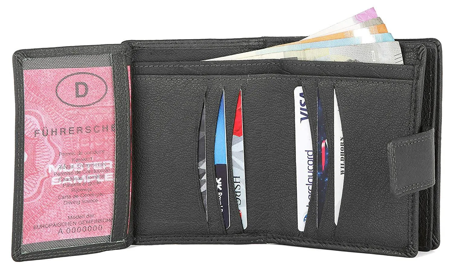 WILDHORN® Women's Leather Wallet and Pen Combo Set