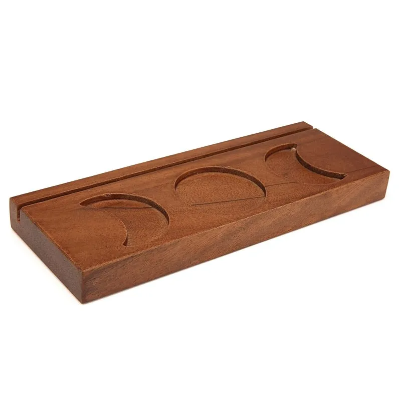 Wood Triple Moon Stand Wooden Tarot Card Candle Display Holder Altar Supplies