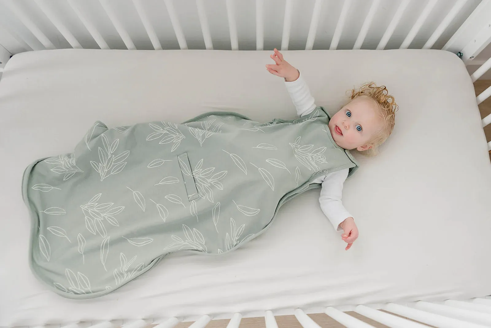 Woolino 4 Season Ultimate Merino Wool Baby Sleep Bag - Sage