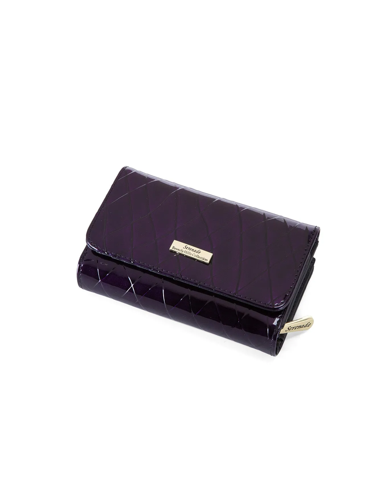 YOLANDA  MEDIUM PATENT LEATHER WALLET WITH RFID-WSF2702- NEW IN