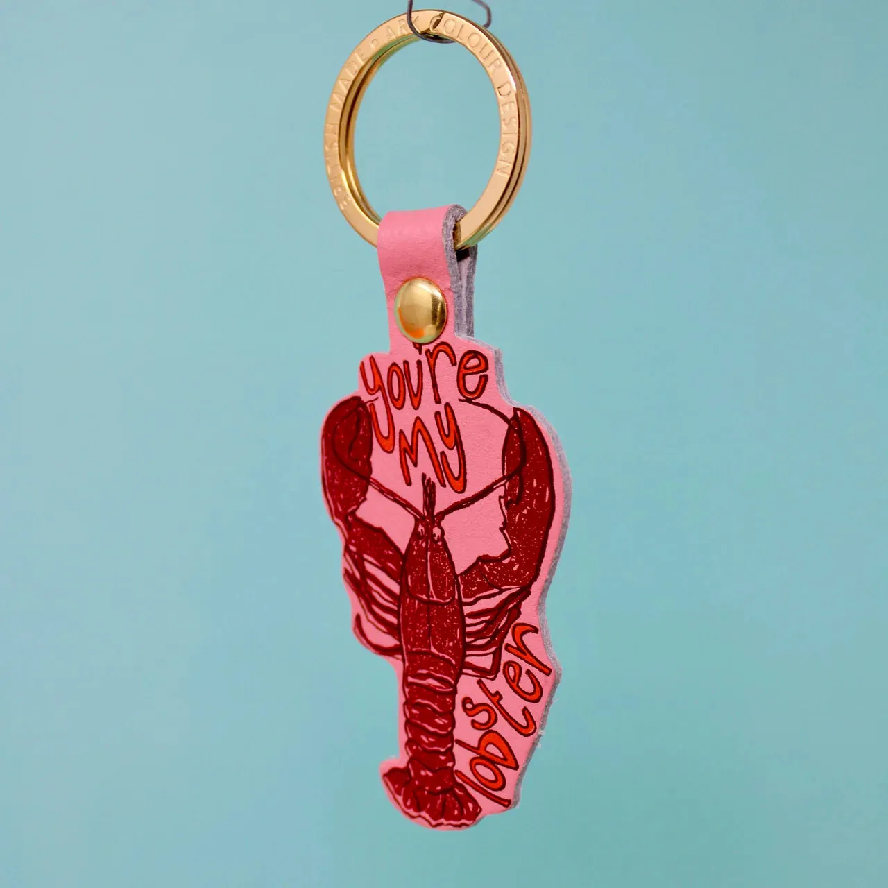 Your My Lobster Key Fob Pink
