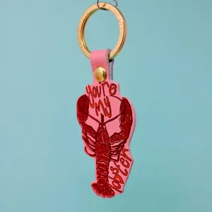 Your My Lobster Key Fob Pink
