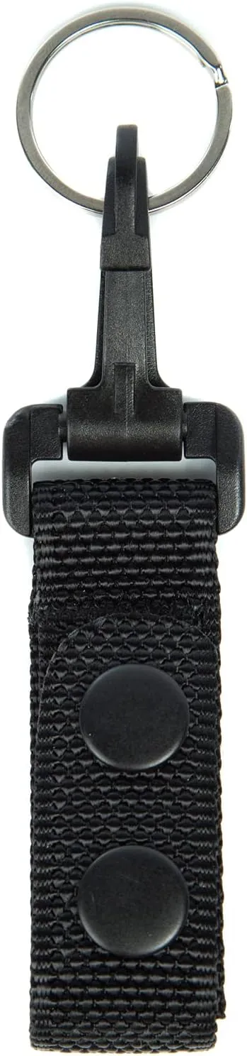 Zero North Belt Keeper With Snap Button Closure, With Key Holder